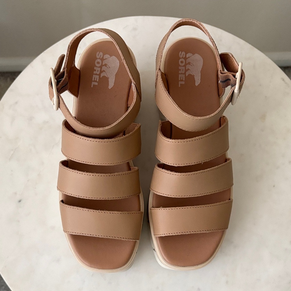 Sorel Beige Strappy Sandals